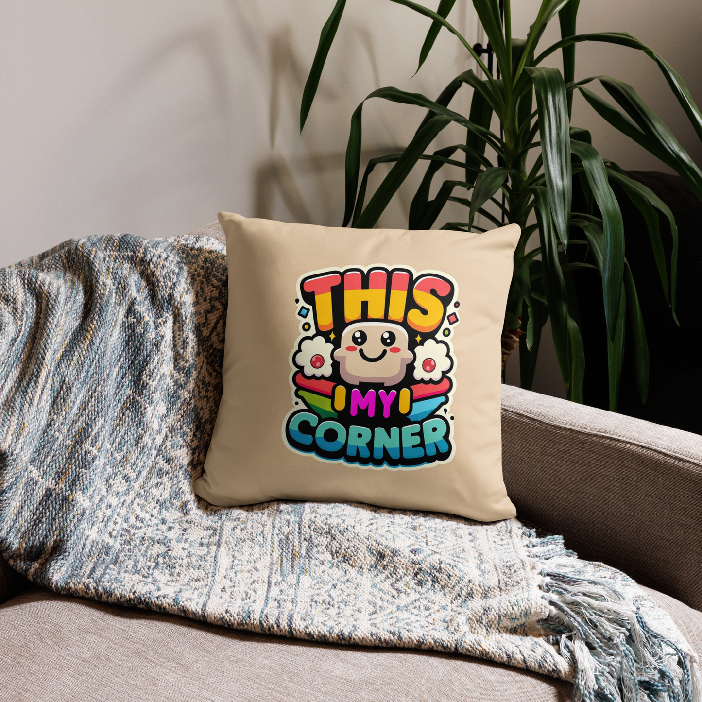 This - My Corner - Cute Decorative Throw Pillow