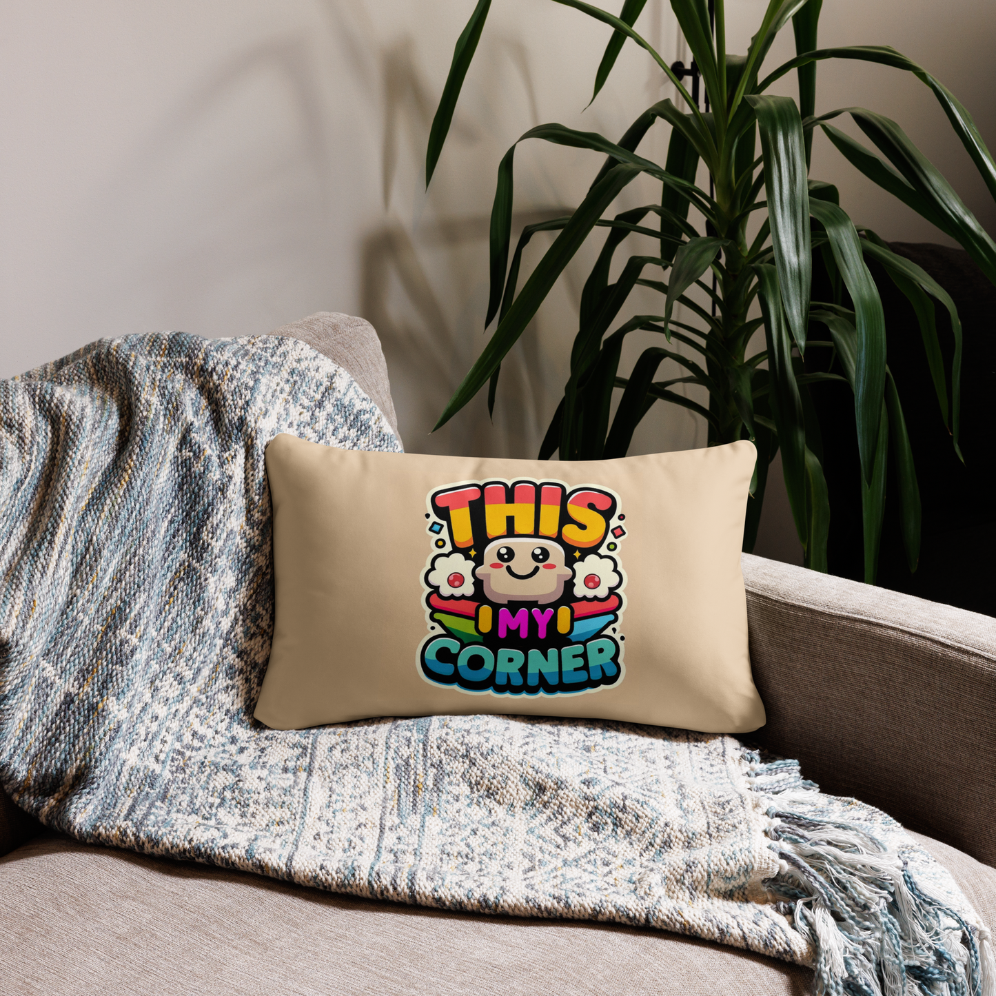 This - My Corner - Cute Decorative Throw Pillow