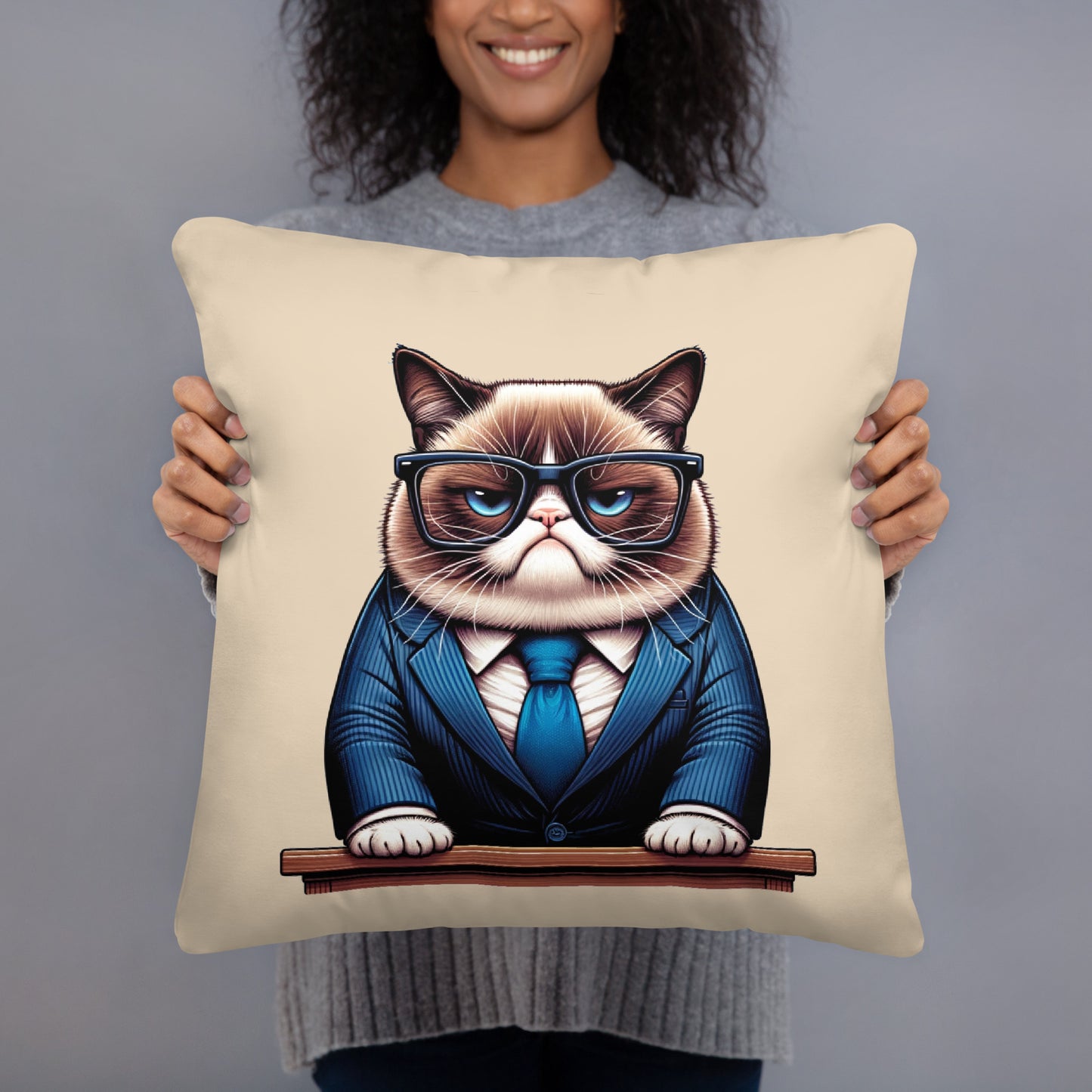 Grumpy Cat Office Decor Cushion