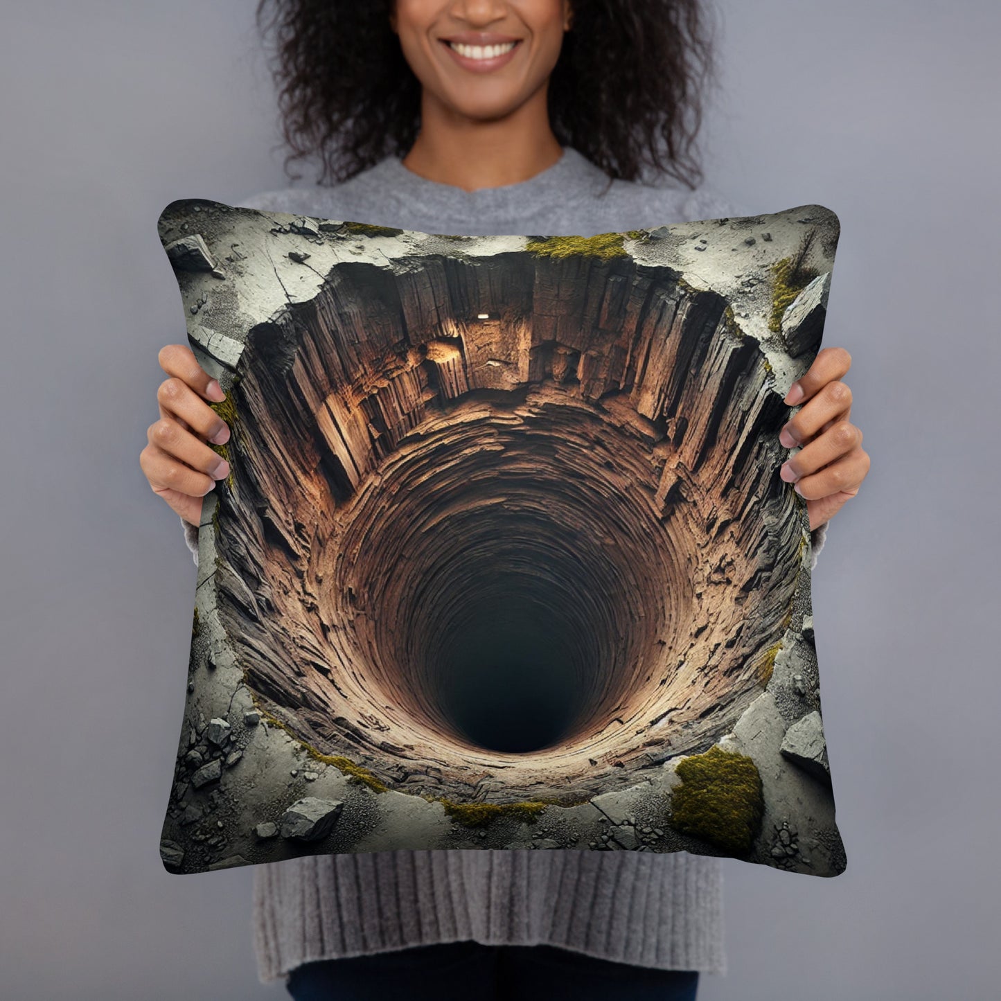 Unique Abyss Scene Throw Pillow