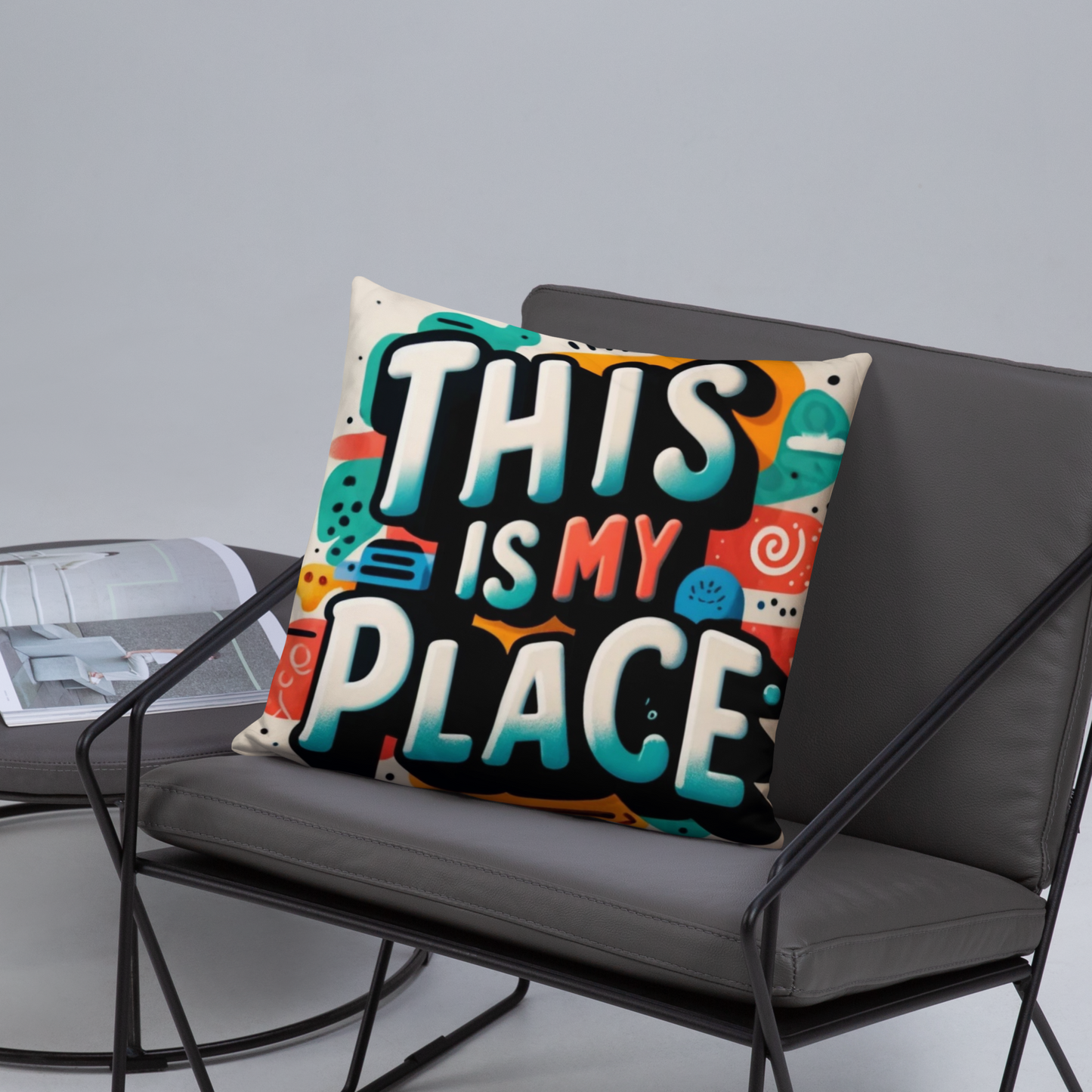 Colorful Artistic Throw Pillow