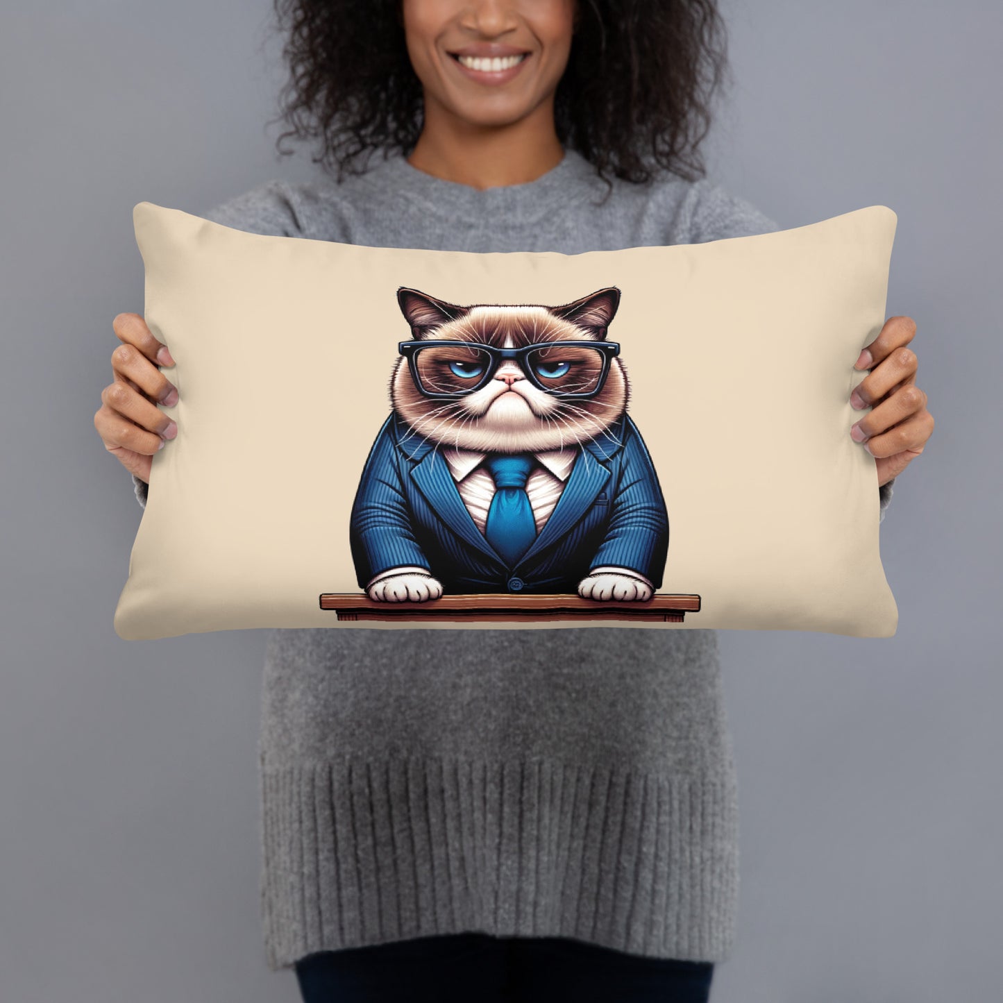 Grumpy Cat Office Decor Cushion