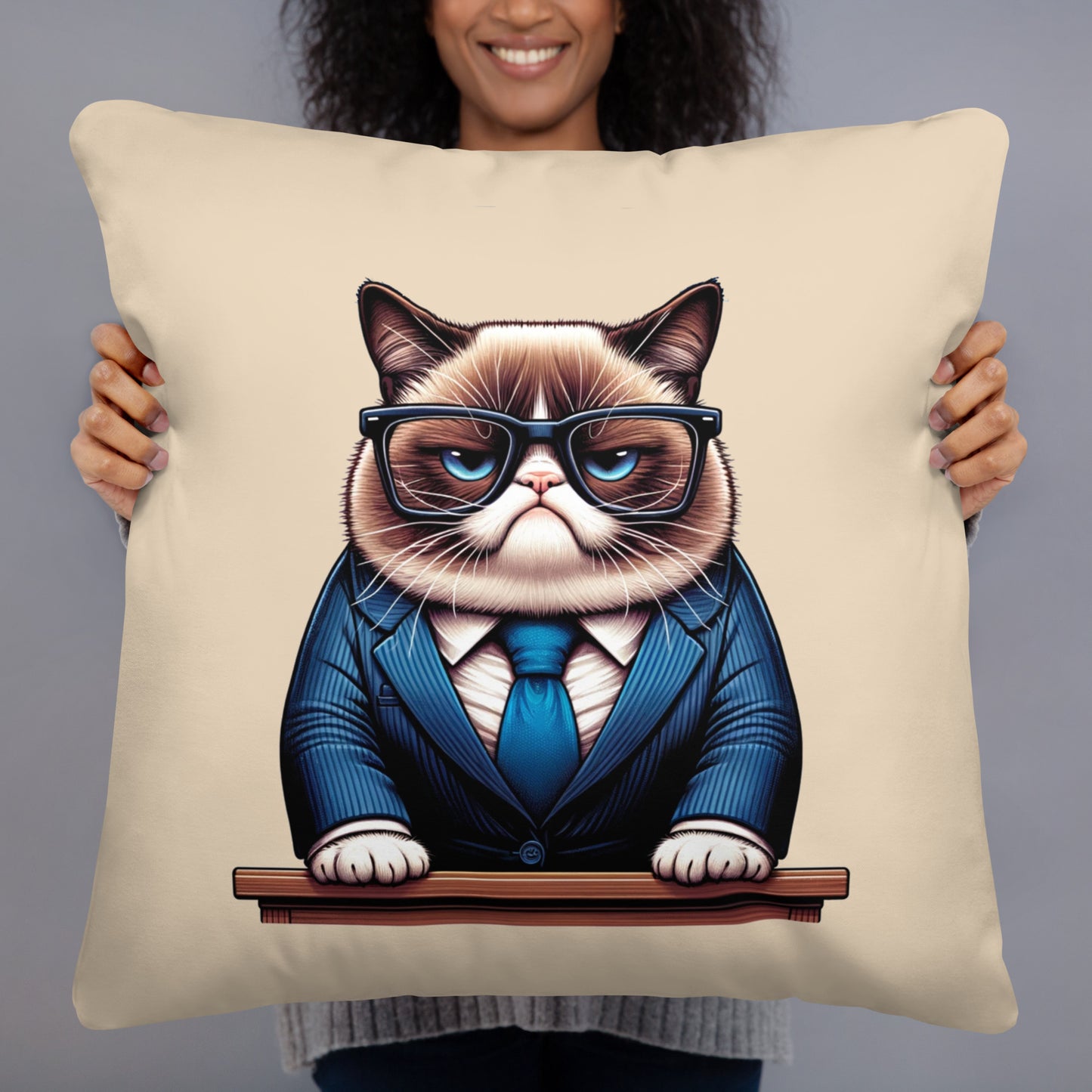 Grumpy Cat Office Decor Cushion