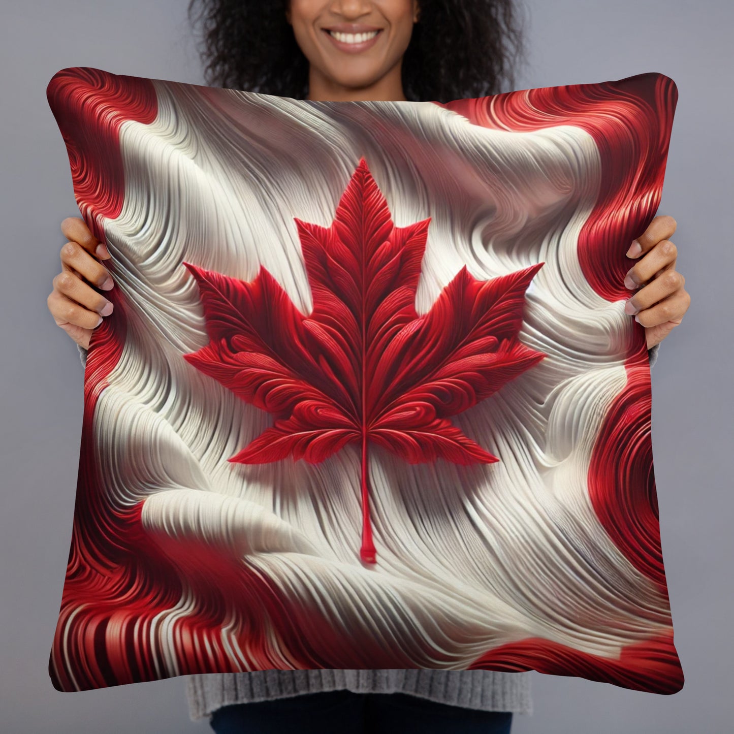 Canadian Maple Leaf Throw Pillow