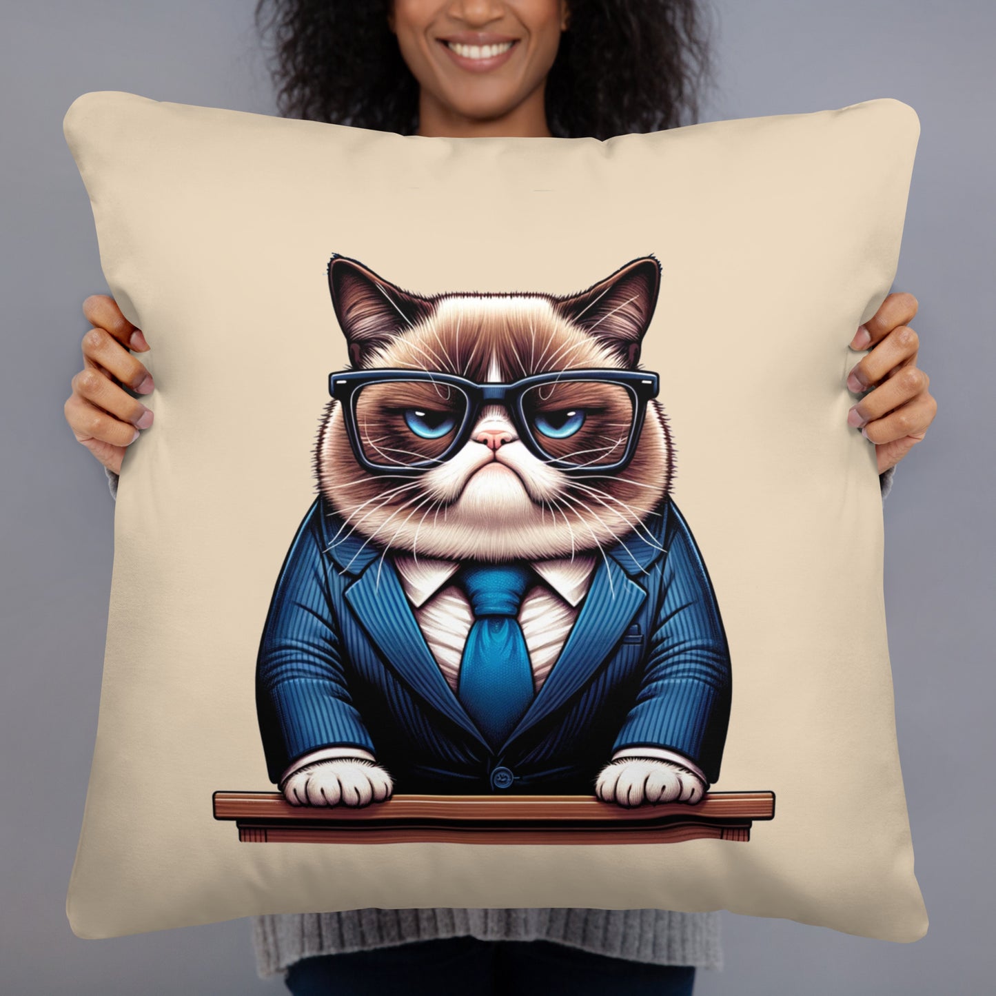 Grumpy Cat Office Decor Cushion