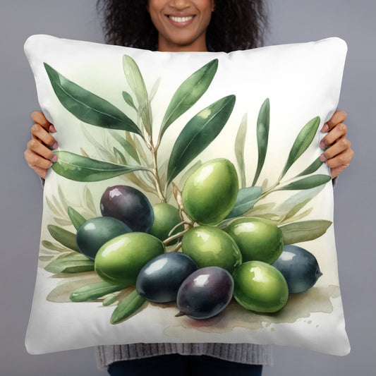 Olive Design Throw Pillow