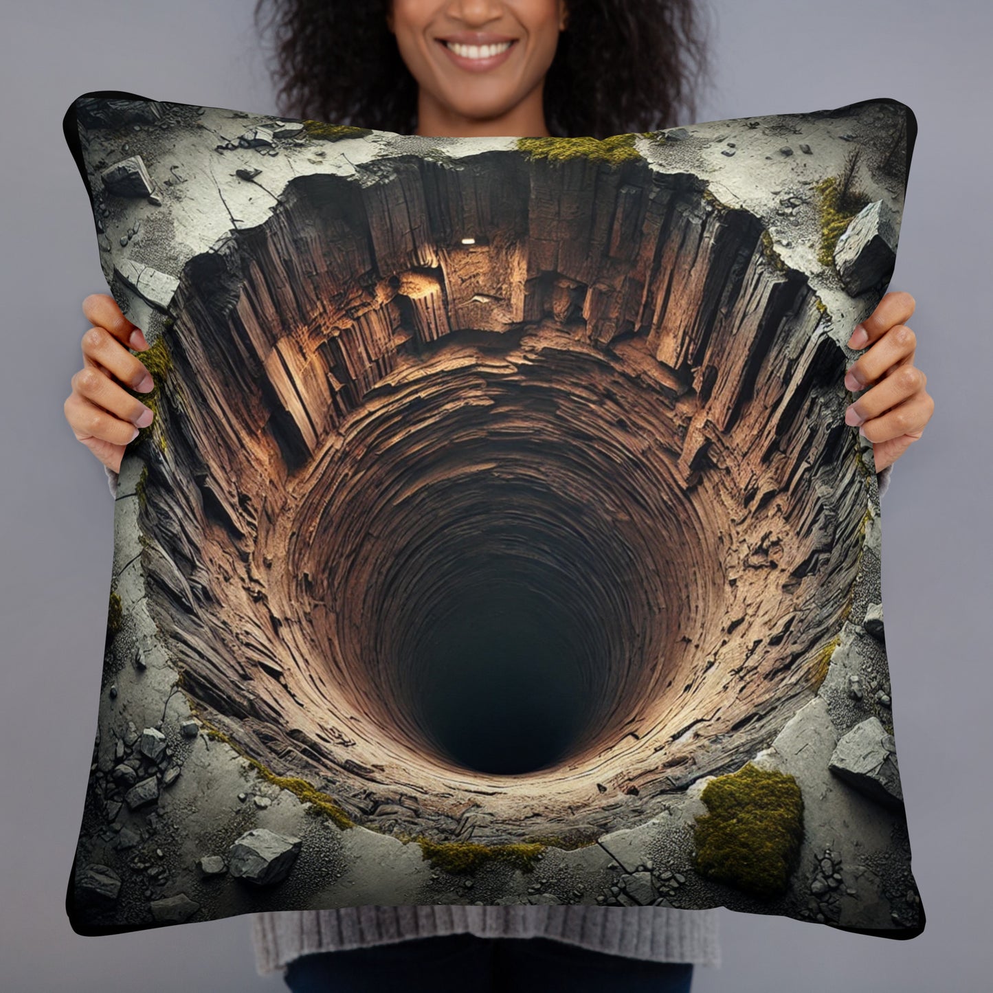 Unique Abyss Scene Throw Pillow