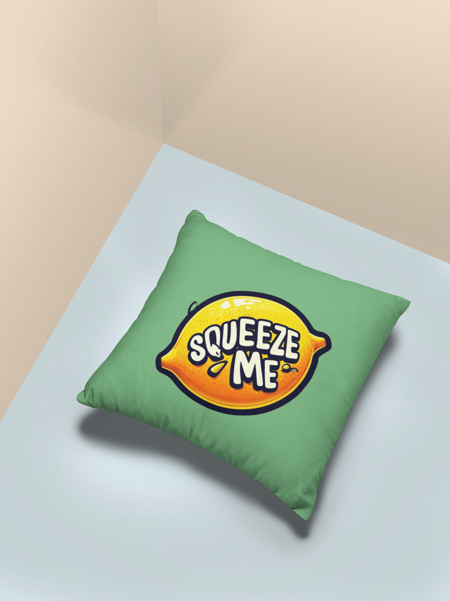 Squeeze Me Lemon Throw Pillow
