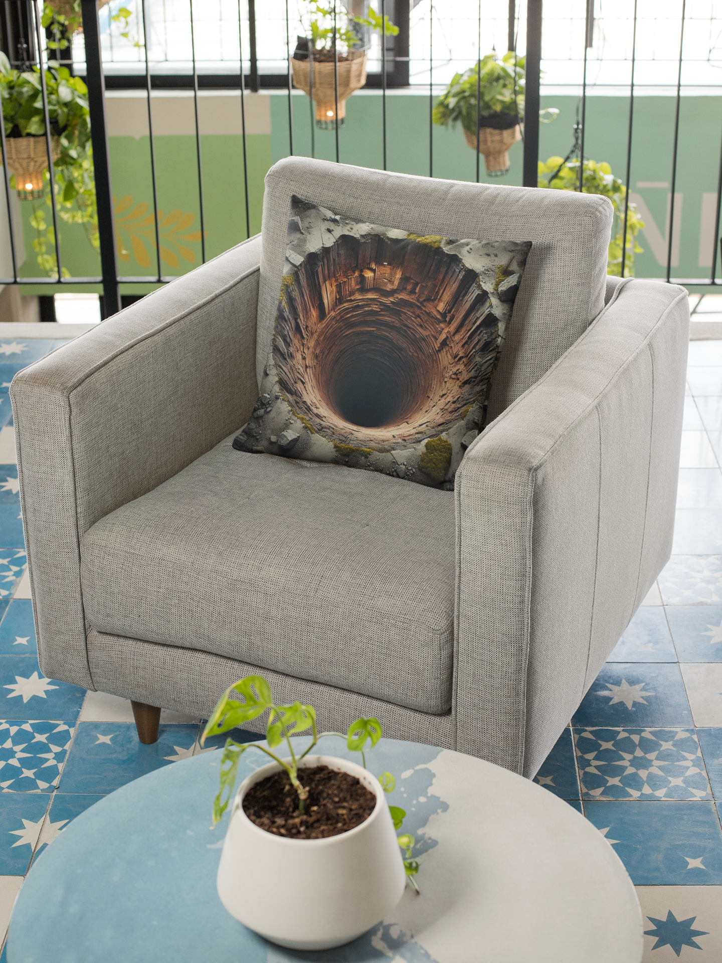 Unique Abyss Scene Throw Pillow