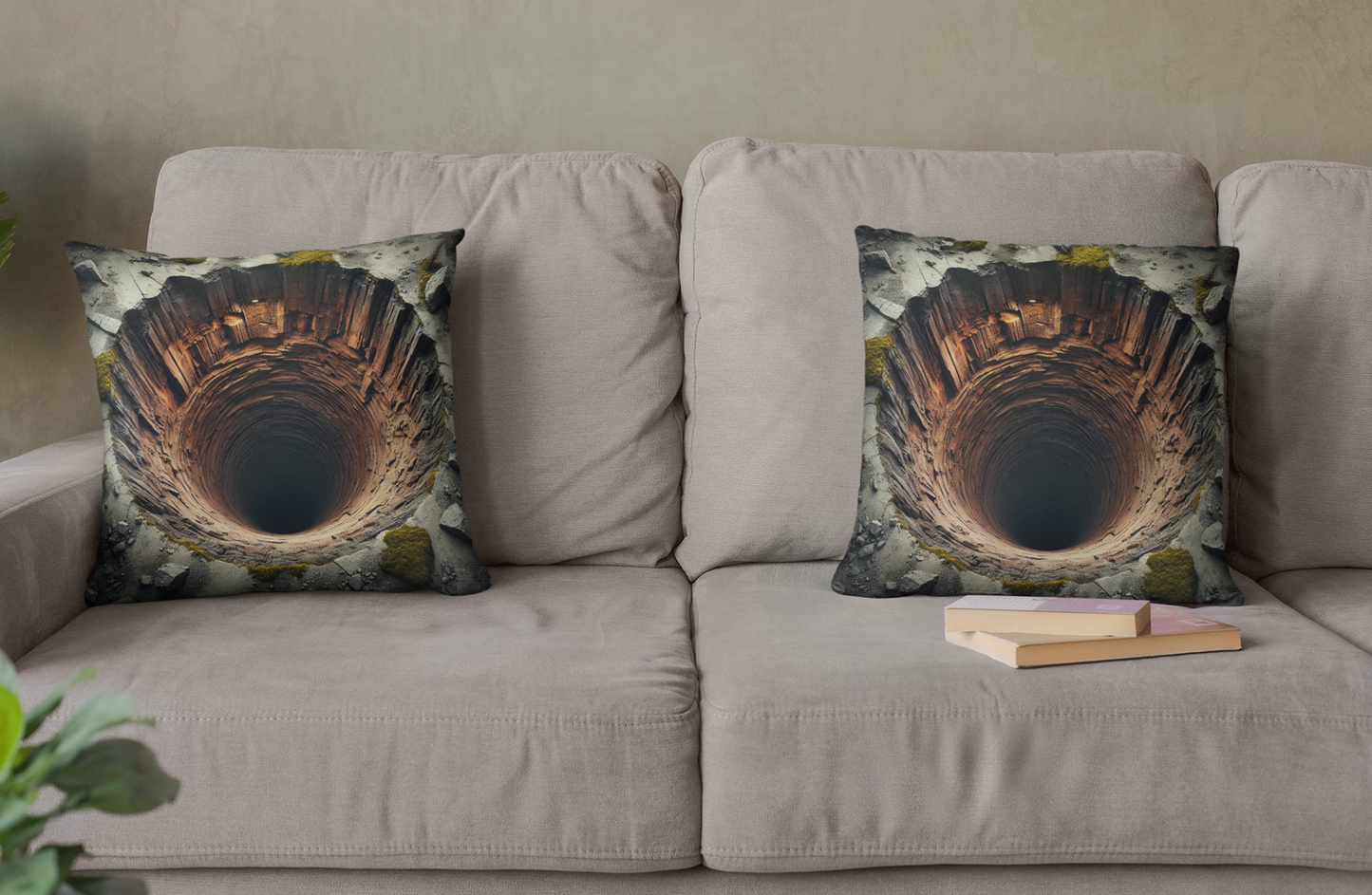 Unique Abyss Scene Throw Pillow