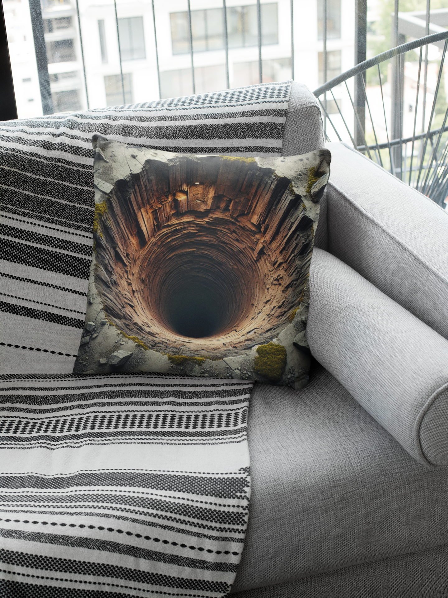 Unique Abyss Scene Throw Pillow