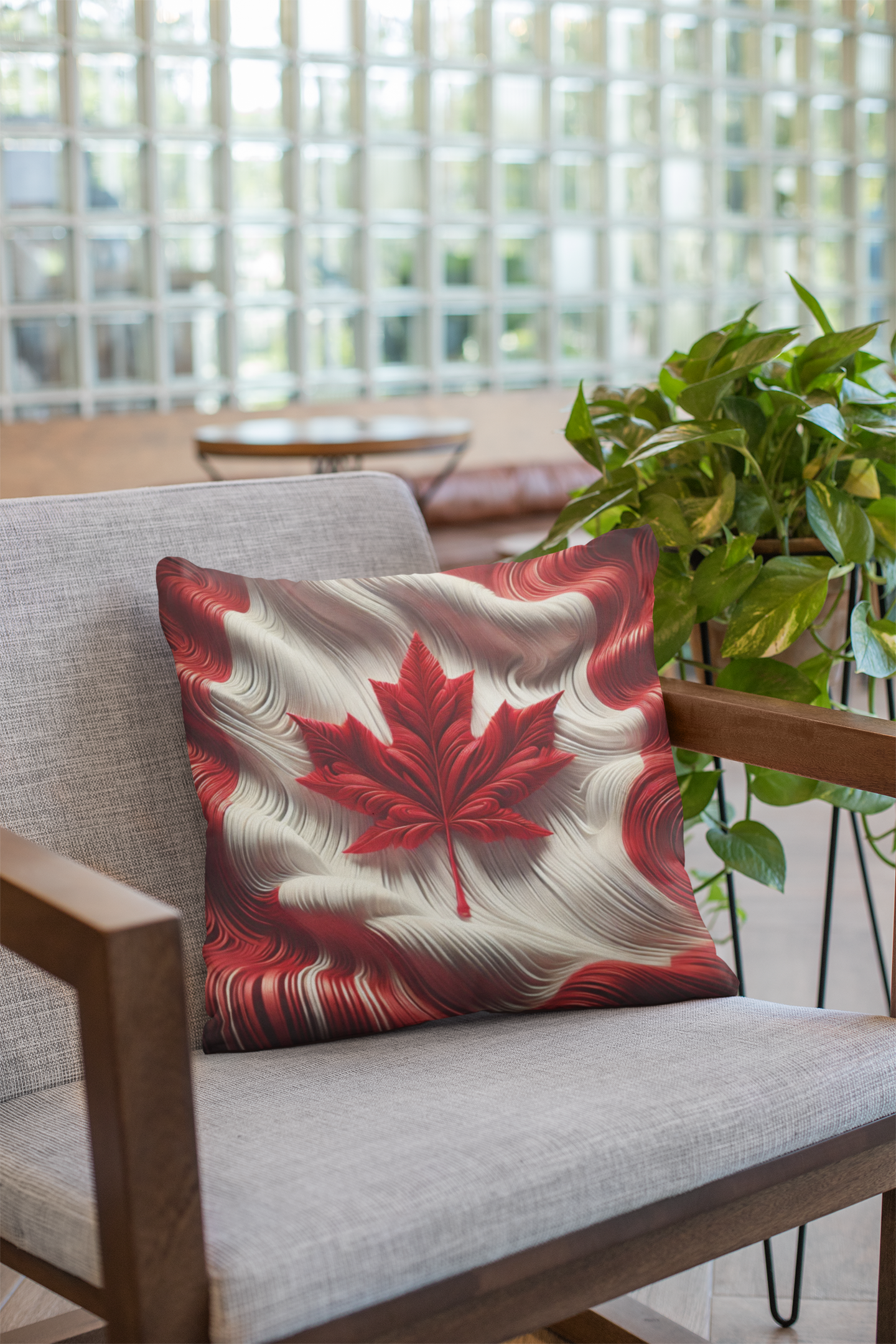 Canadian Maple Leaf Throw Pillow