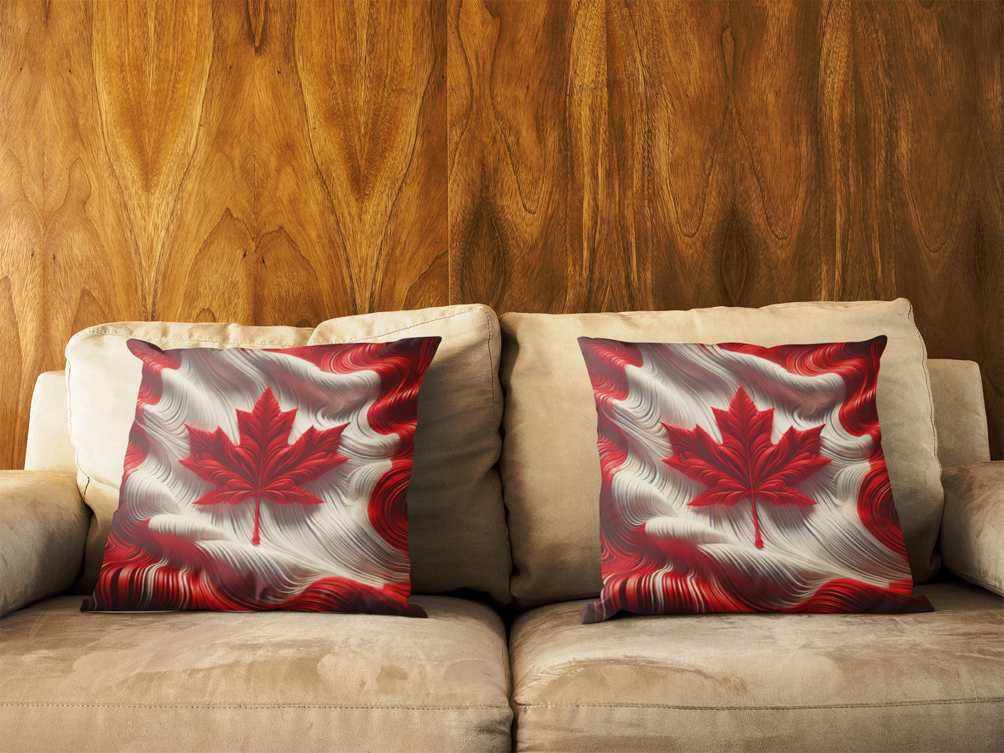 Canadian Maple Leaf Throw Pillow