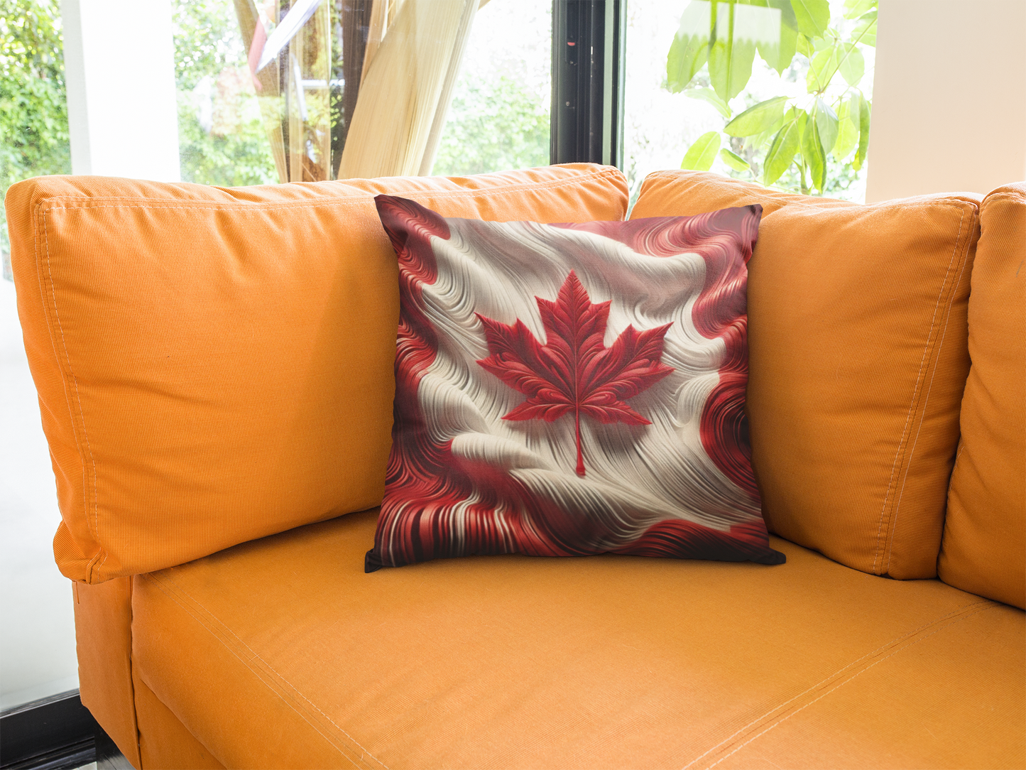 Canadian Maple Leaf Throw Pillow