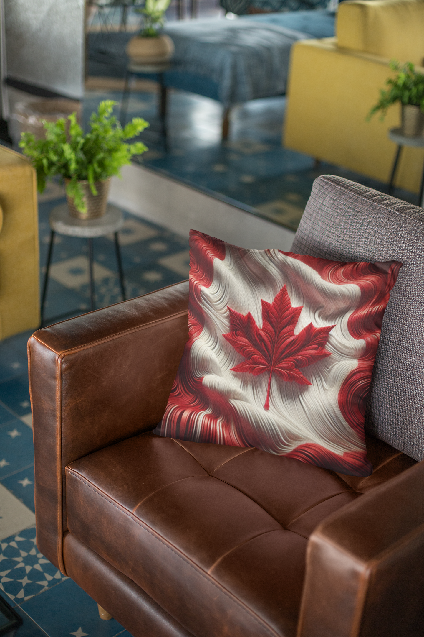 Canadian Maple Leaf Throw Pillow