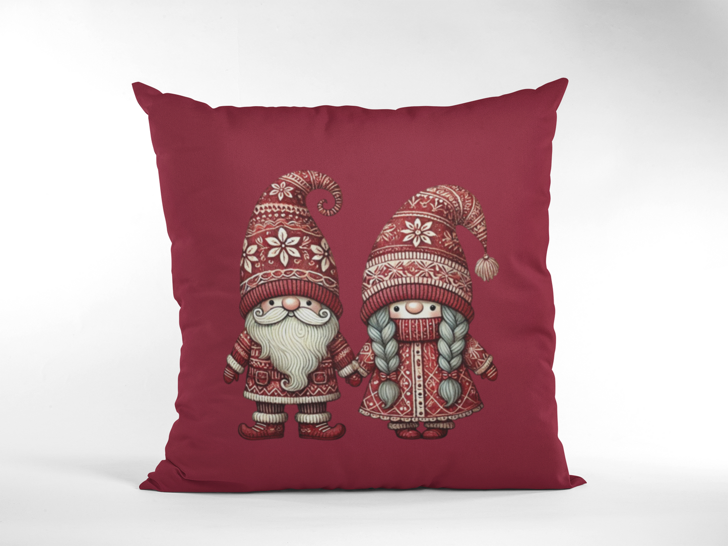Scandinavian Christmas Gnome Pillow