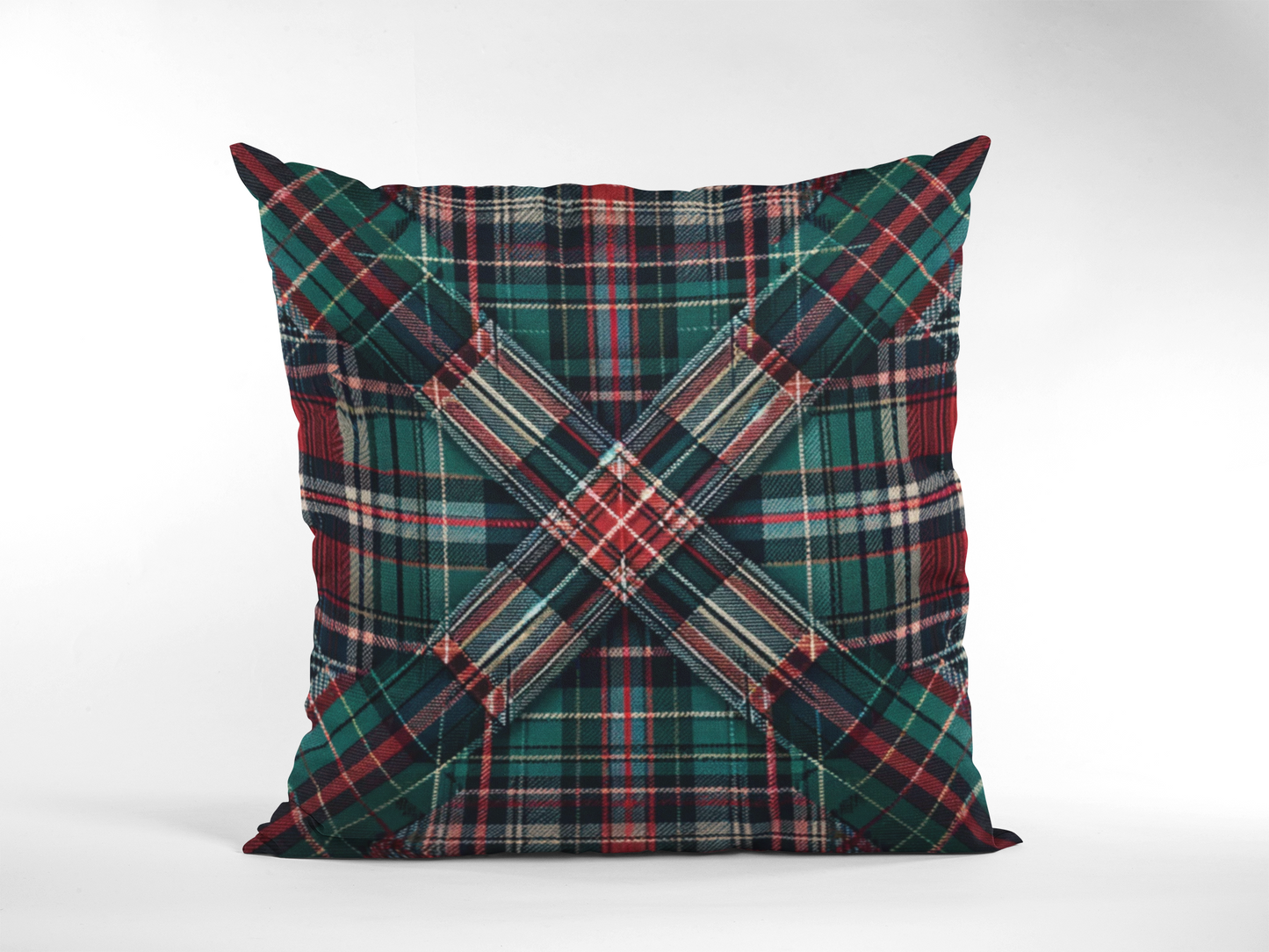 Plaid Pattern Throw Pillow