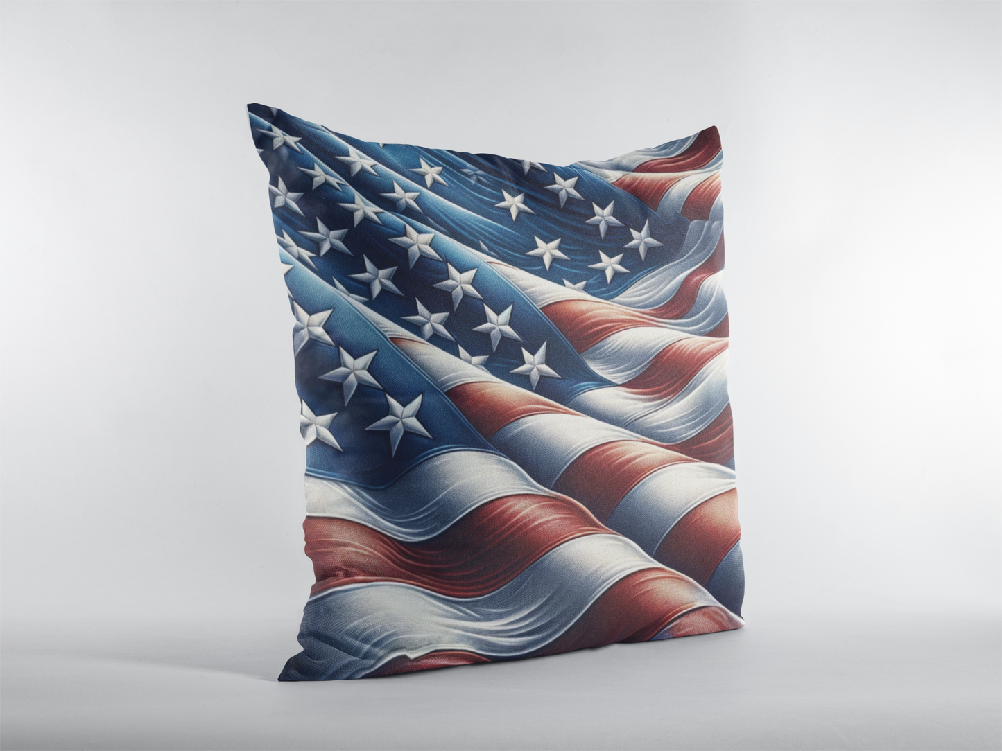 American Flag Throw Pillow