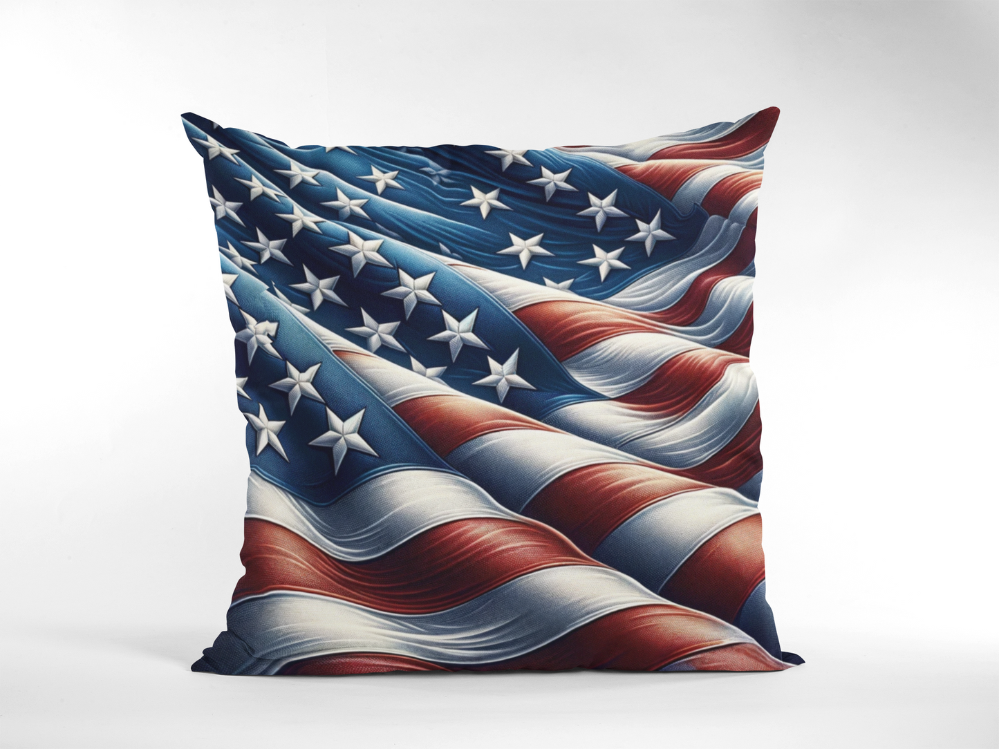 American Flag Throw Pillow